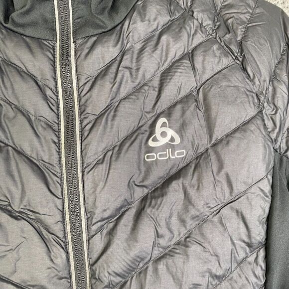 Odlo Puffer Jacket Womens Small Black N-Thermic Hybrid Zip Up - Picture 4 of 13